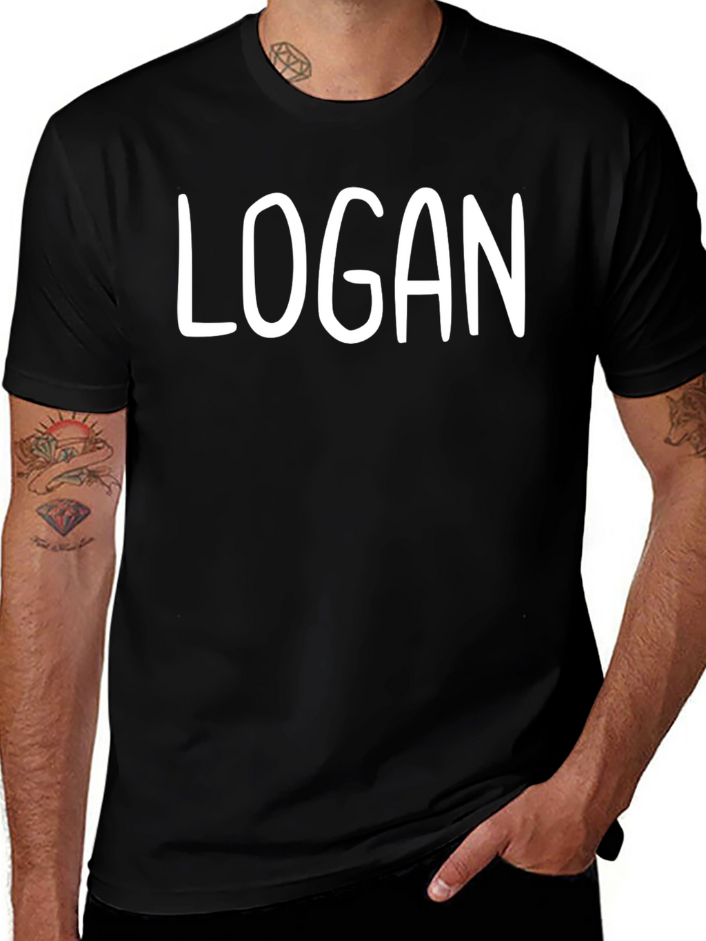 Personalized LOGAN Graphic Tee - Casual Comfort
