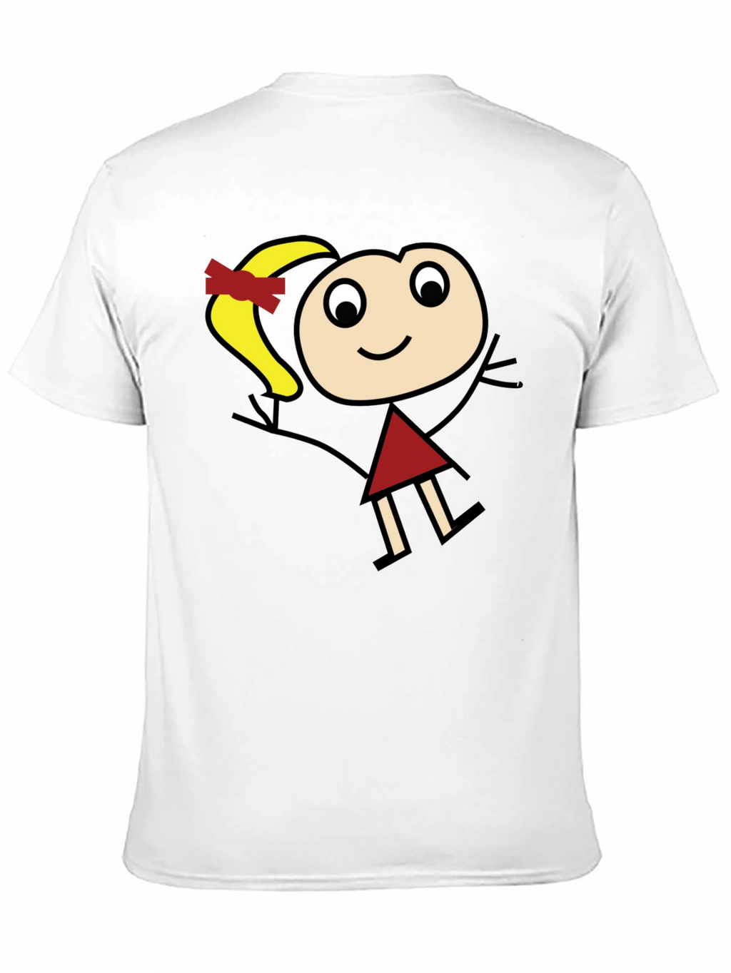 Stick Figure Girl Graphic T-Shirt - Unisex Casual Tee