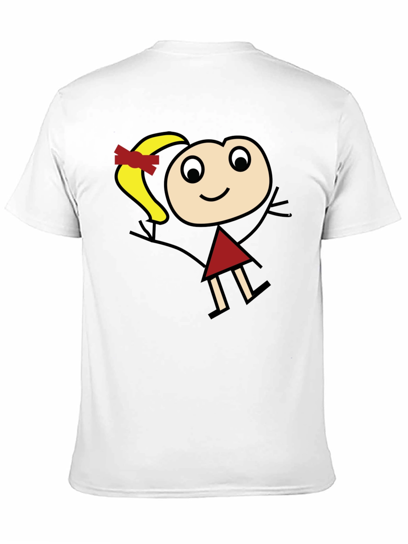 Stick Figure Girl Graphic T-Shirt - Unisex Casual Tee