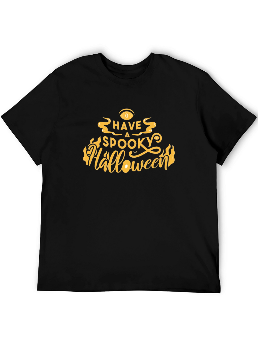 Spooky Halloween Graphic Tee - Black T-Shirt