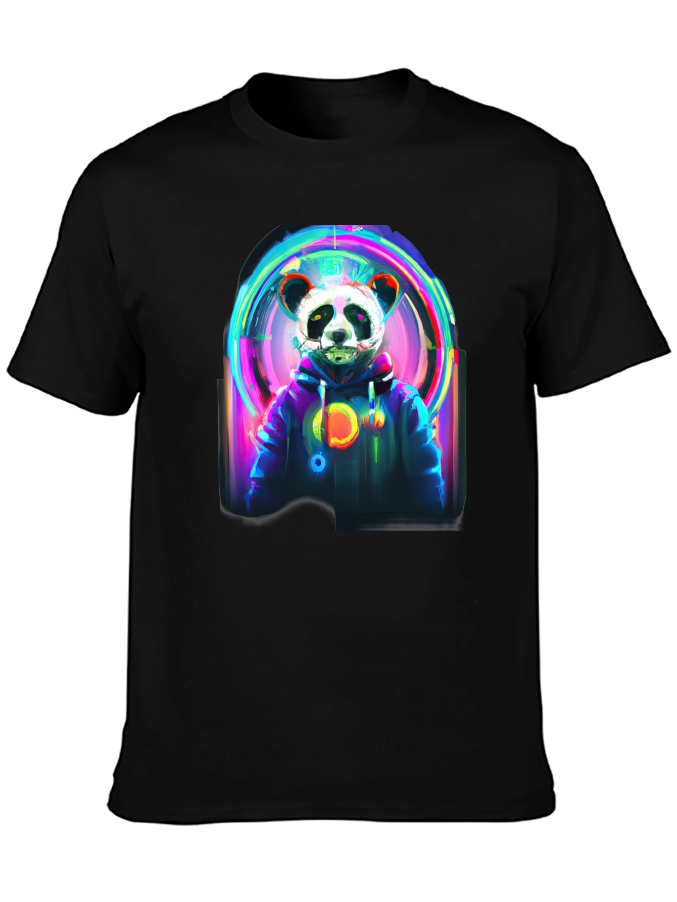 Cyberpunk Panda Graphic Tee