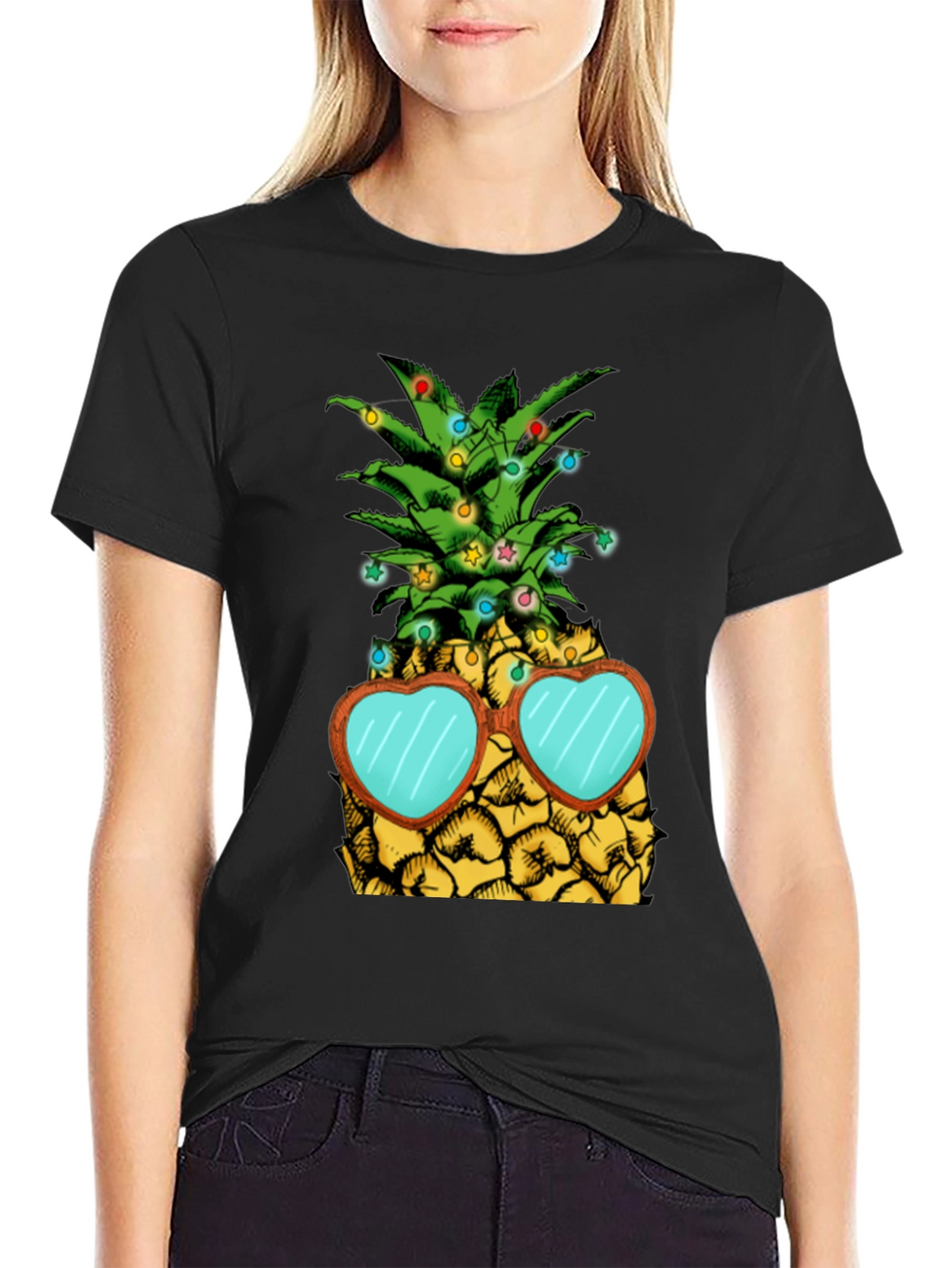 Festive Pineapple Graphic Tee