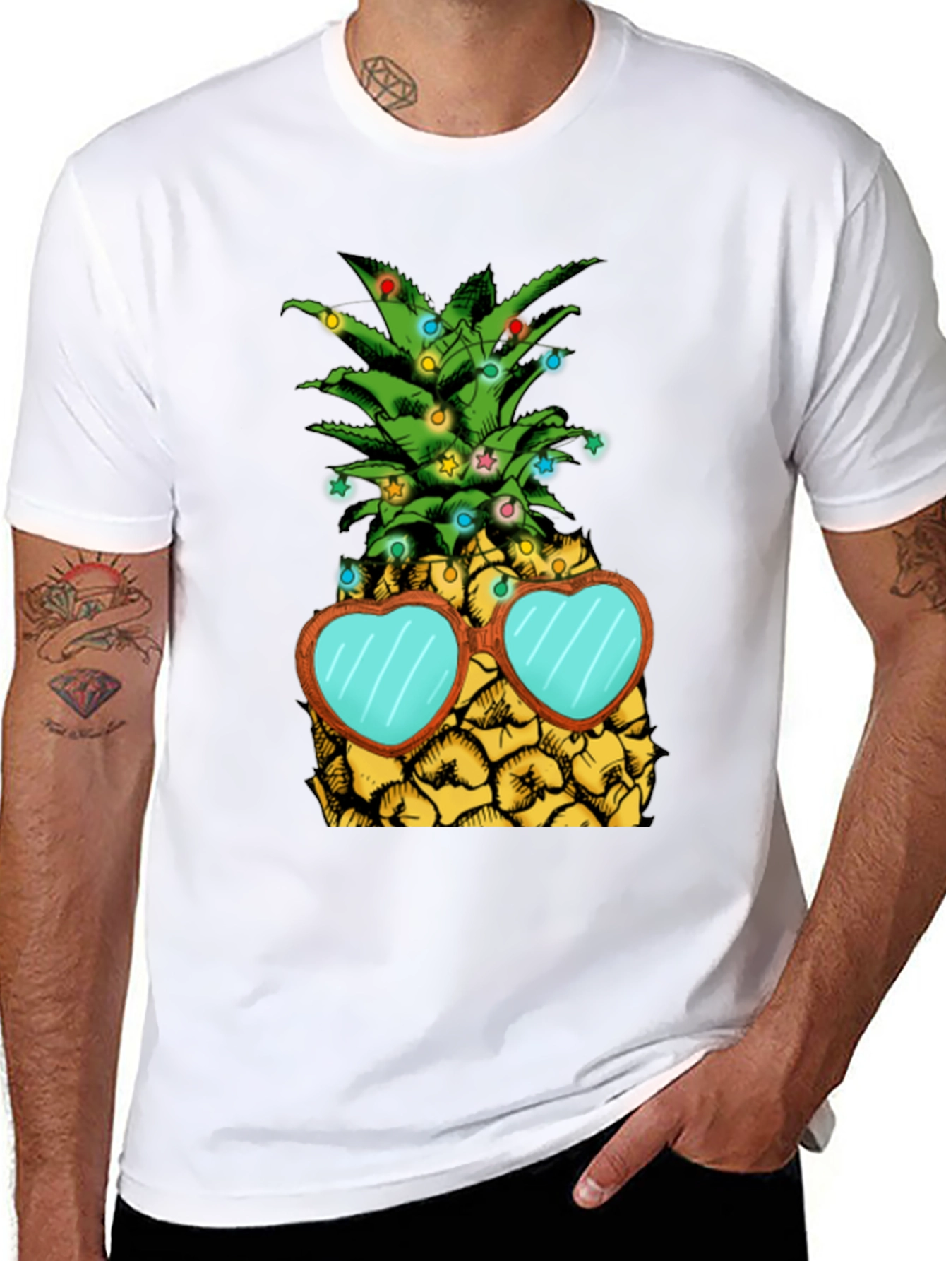 Festive Pineapple Graphic Tee