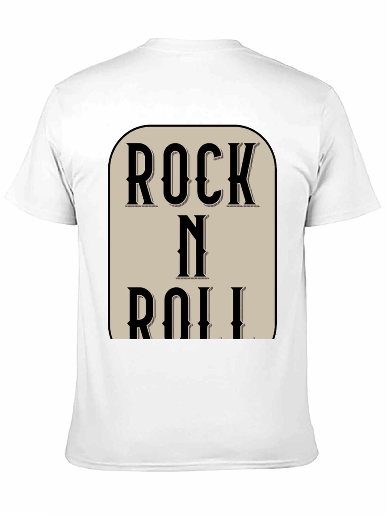 Rock N Roll Black Graphic Tee Shirt