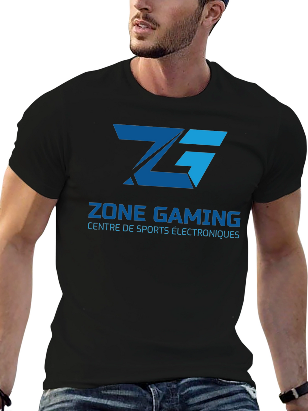 Zone Gaming T-Shirt - Black Cotton Blend