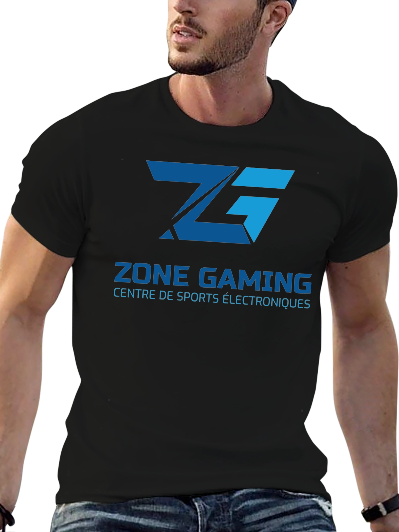 Zone Gaming T-Shirt - Black Cotton Blend