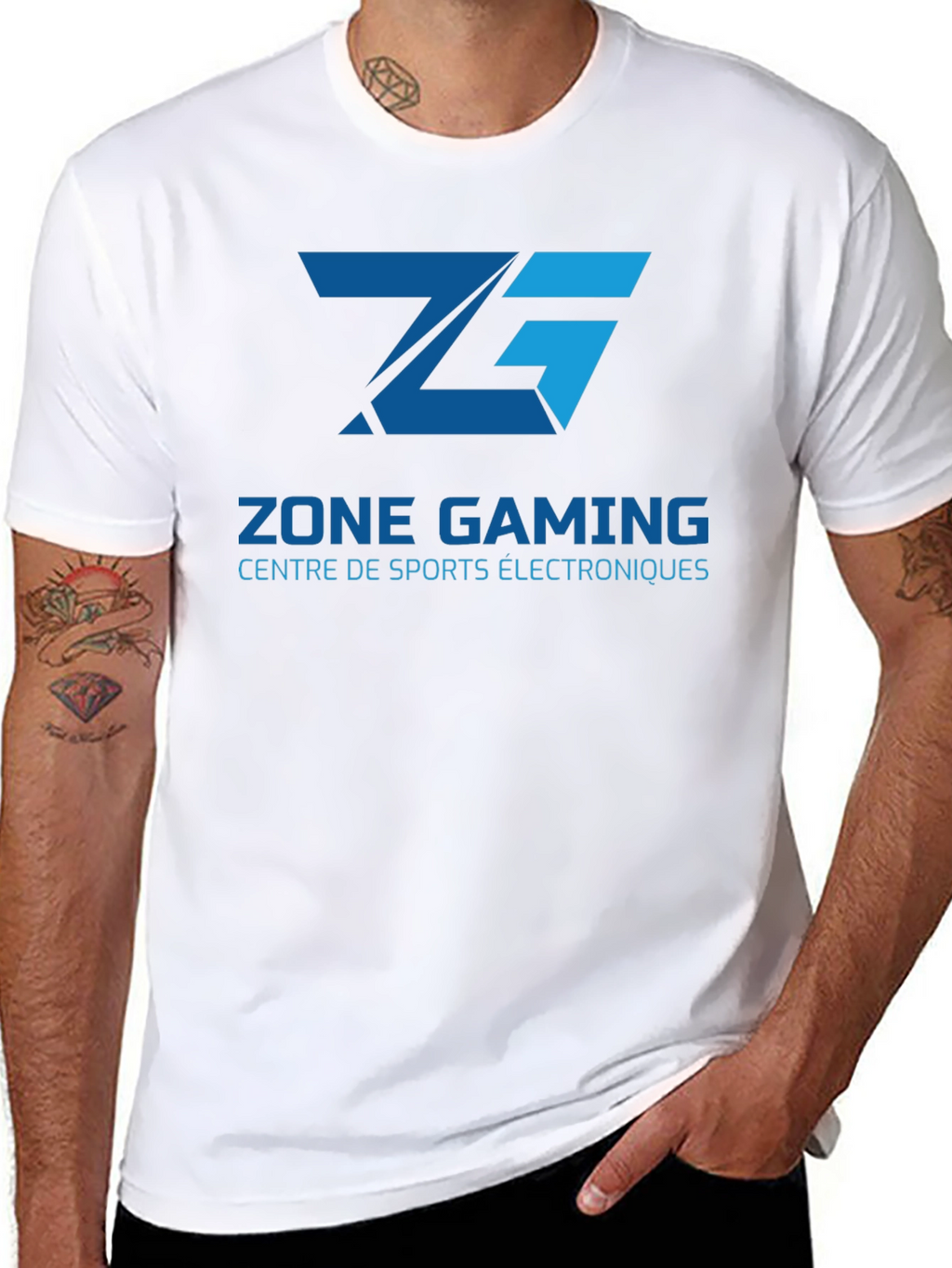 Zone Gaming T-Shirt - Black Cotton Blend