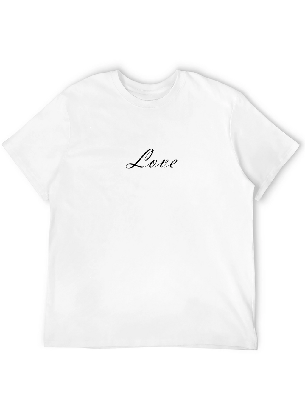 Love Script Black Tee Shirt