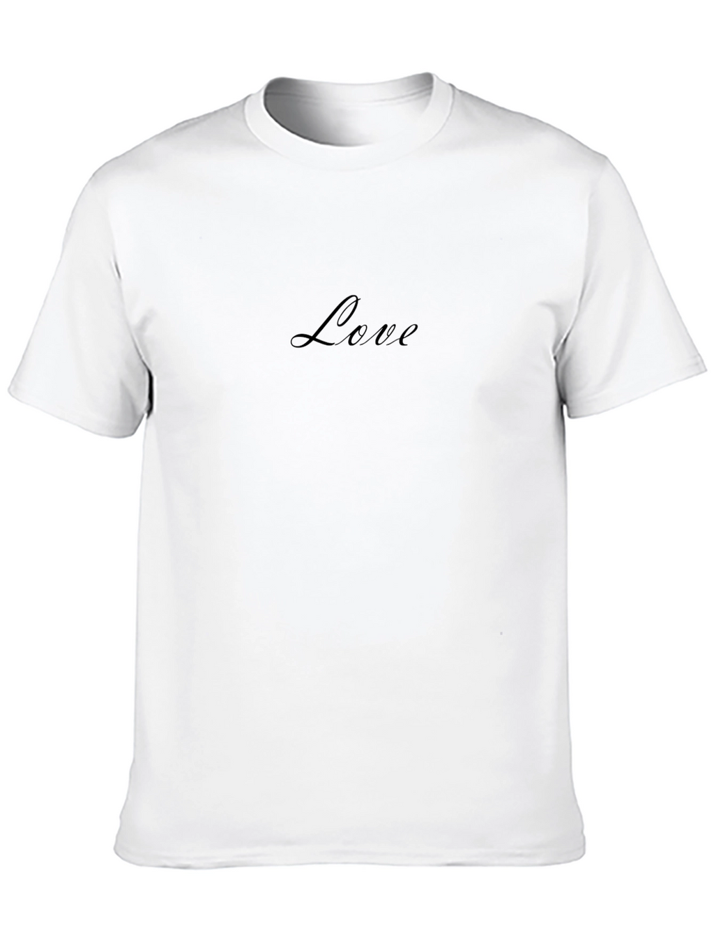 Love Script Black Tee Shirt