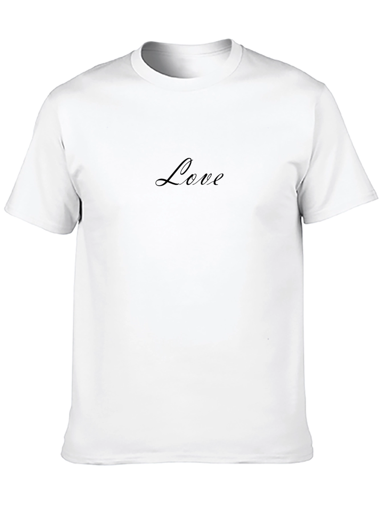 Love Script Black Tee Shirt