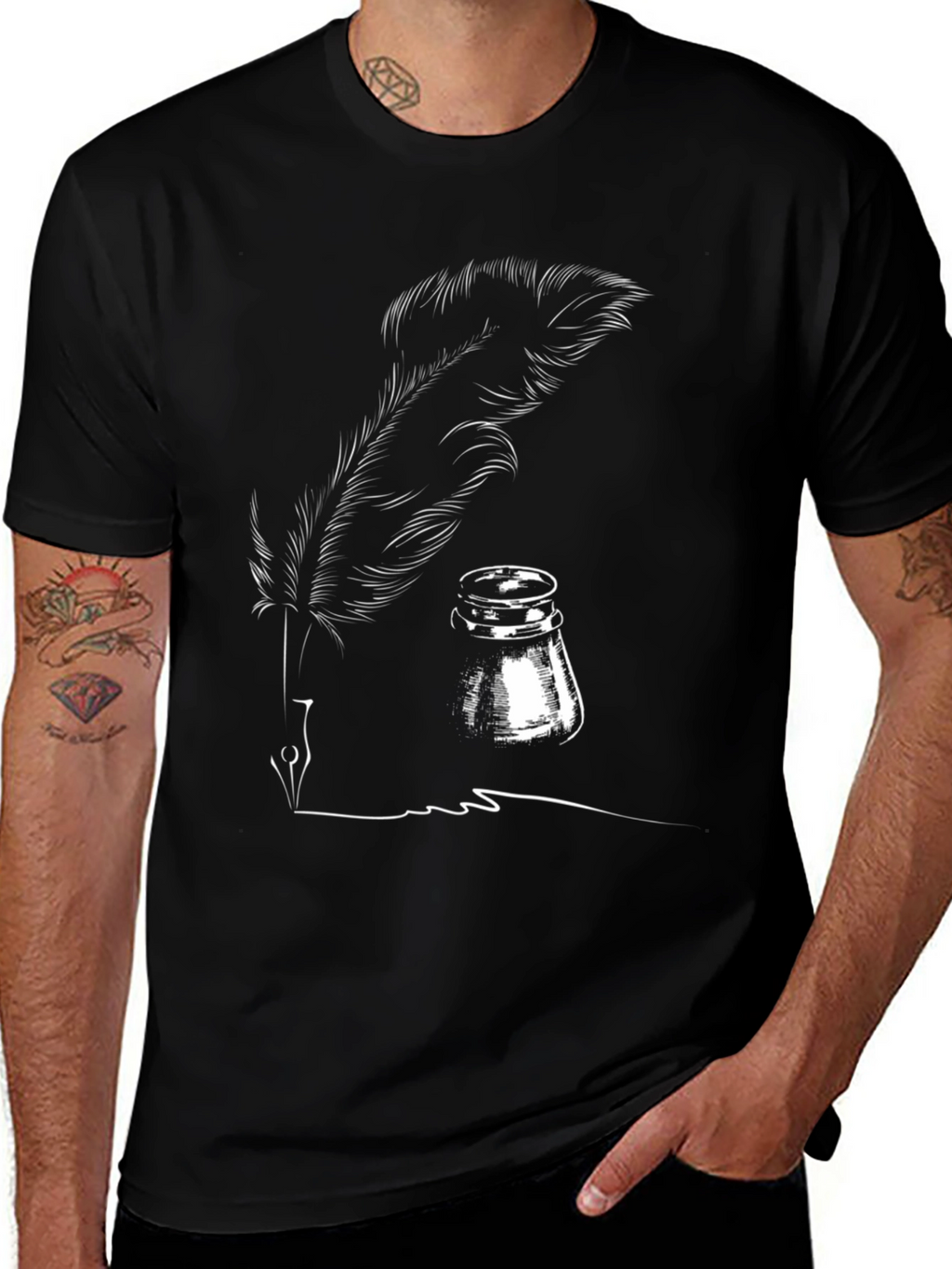 Quill & Inkwell Graphic Tee - Writers Shirt