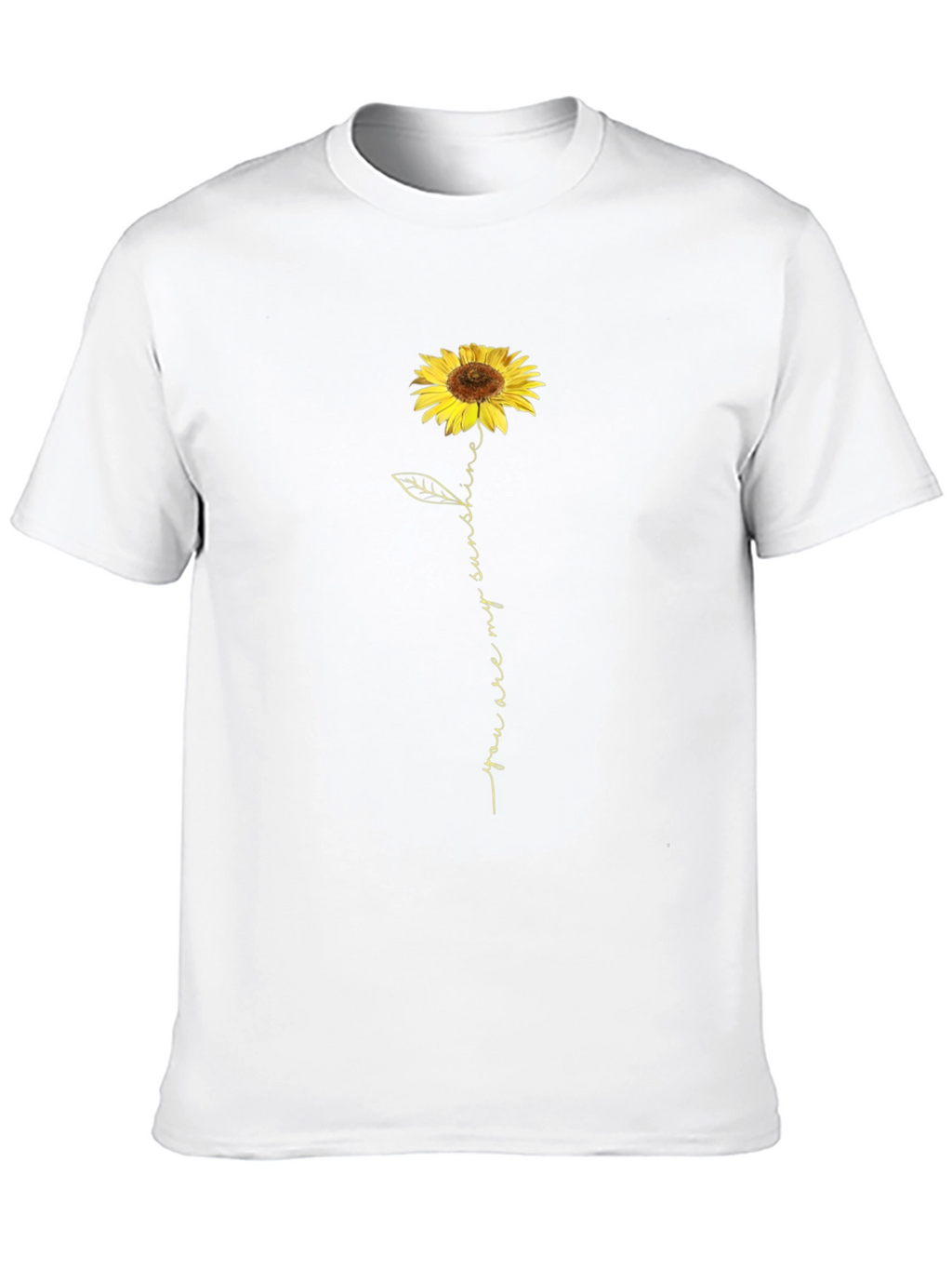 Sunflower You Are My Sunshine Black T-Shirt
