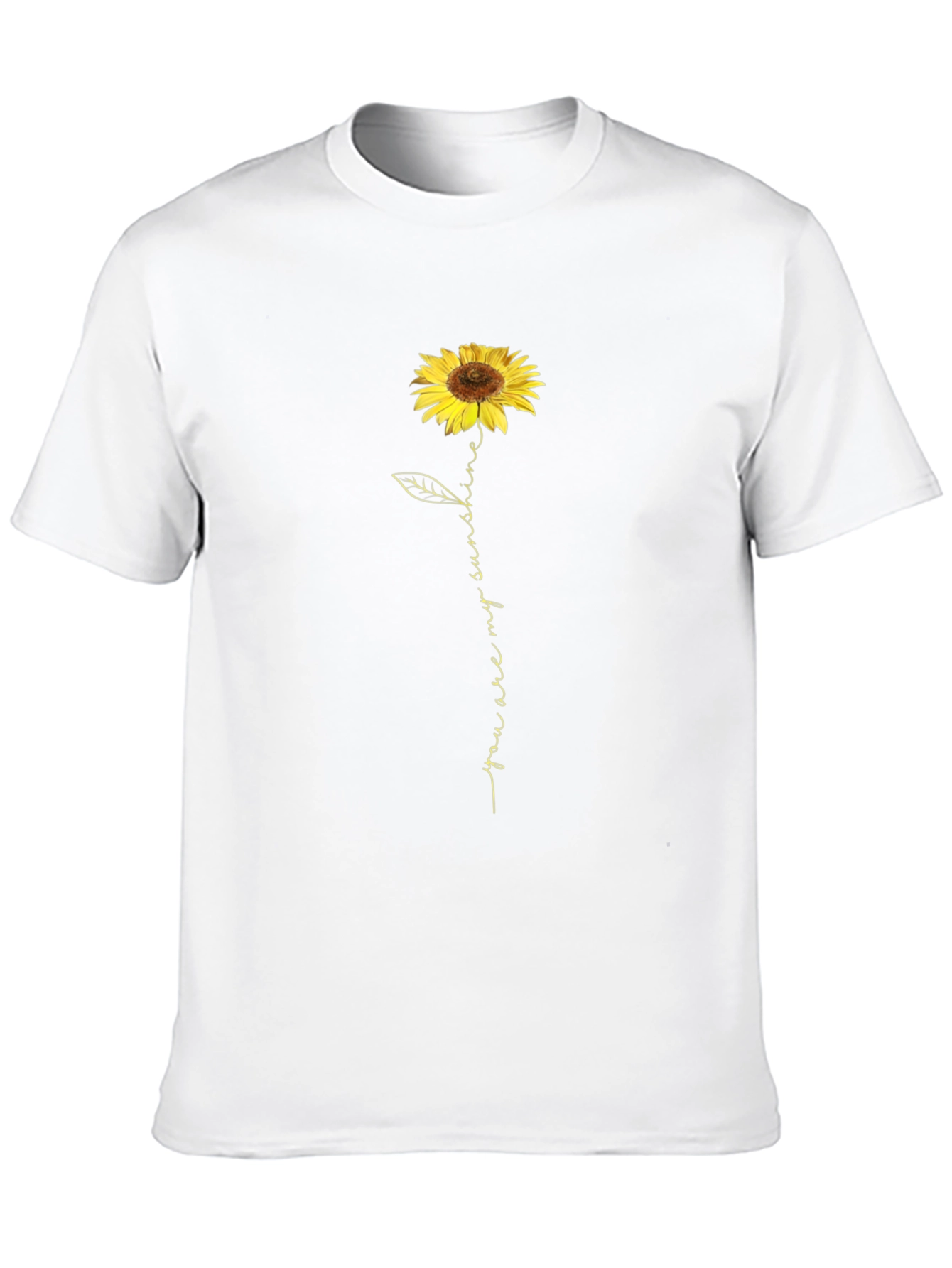Sunflower You Are My Sunshine Black T-Shirt