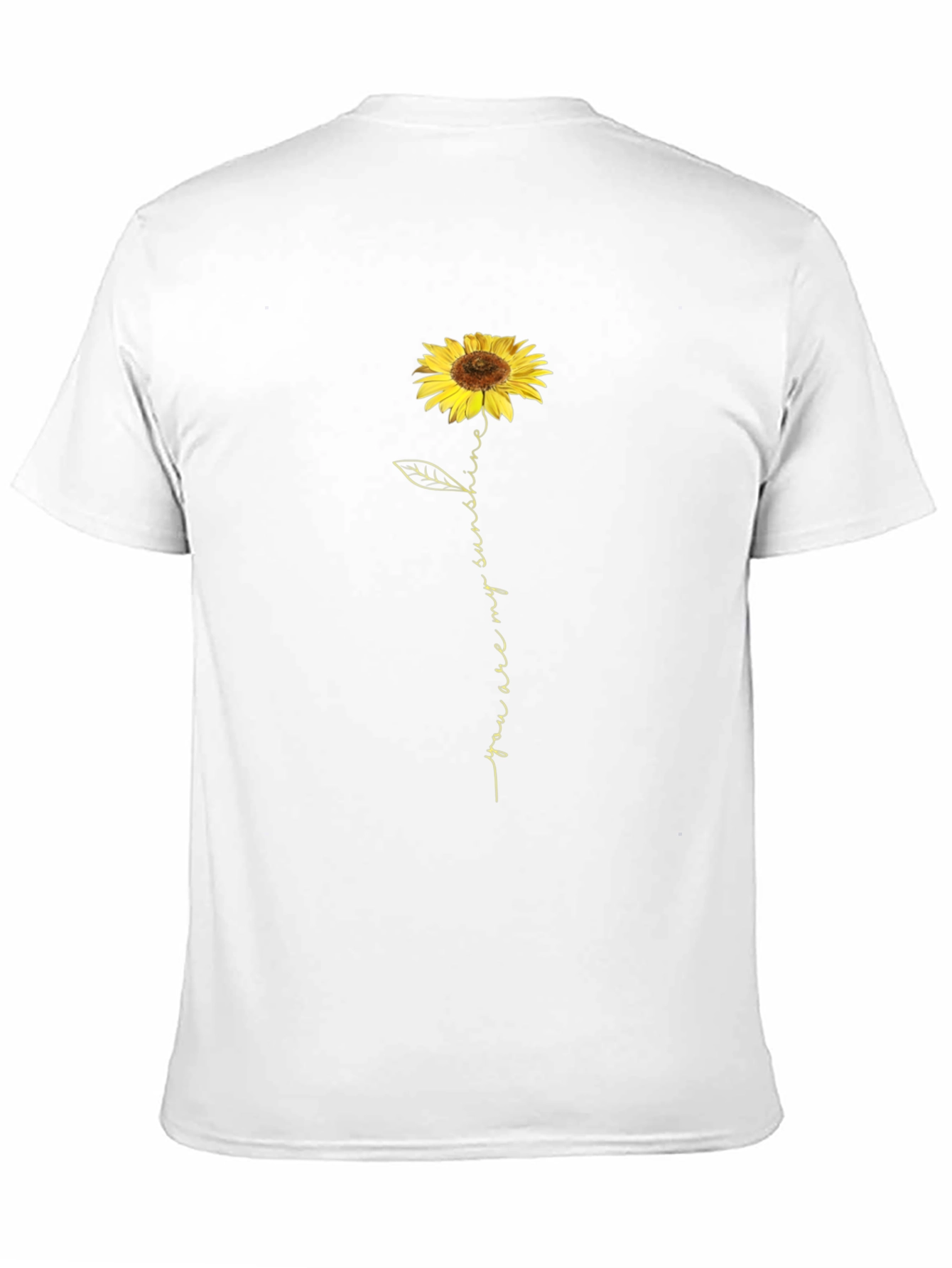 Sunflower You Are My Sunshine Black T-Shirt