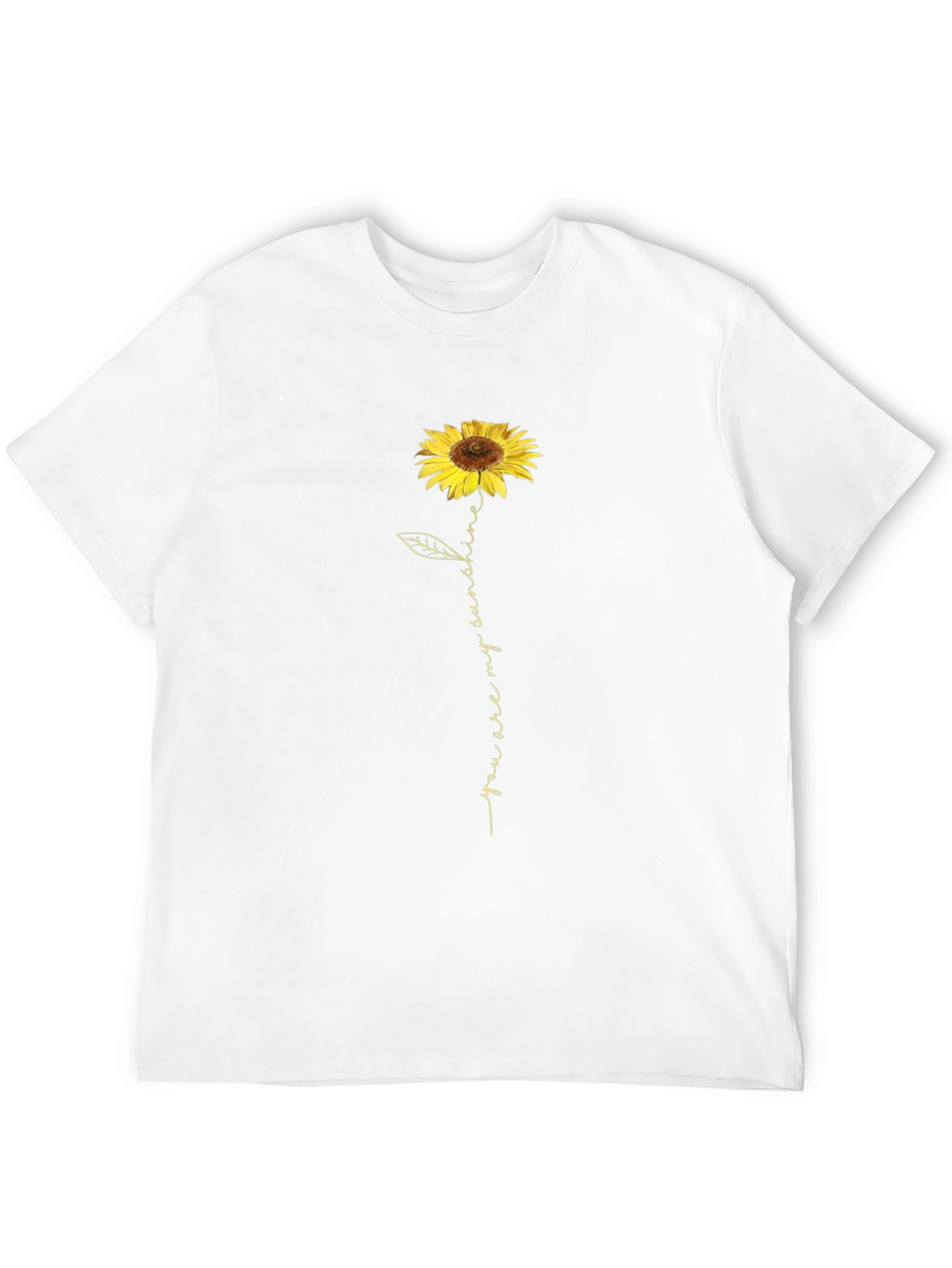 Sunflower You Are My Sunshine Black T-Shirt