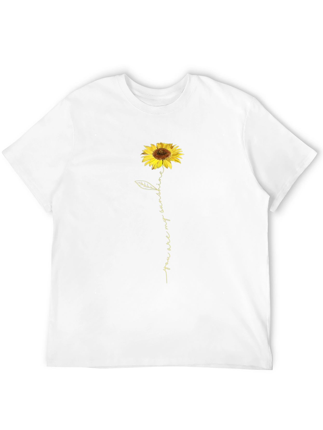 Sunflower You Are My Sunshine Black T-Shirt