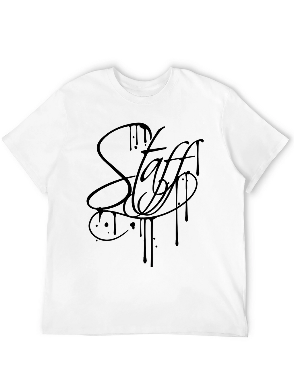 Black Staff Graphic Tee - Stylish Casual Wear