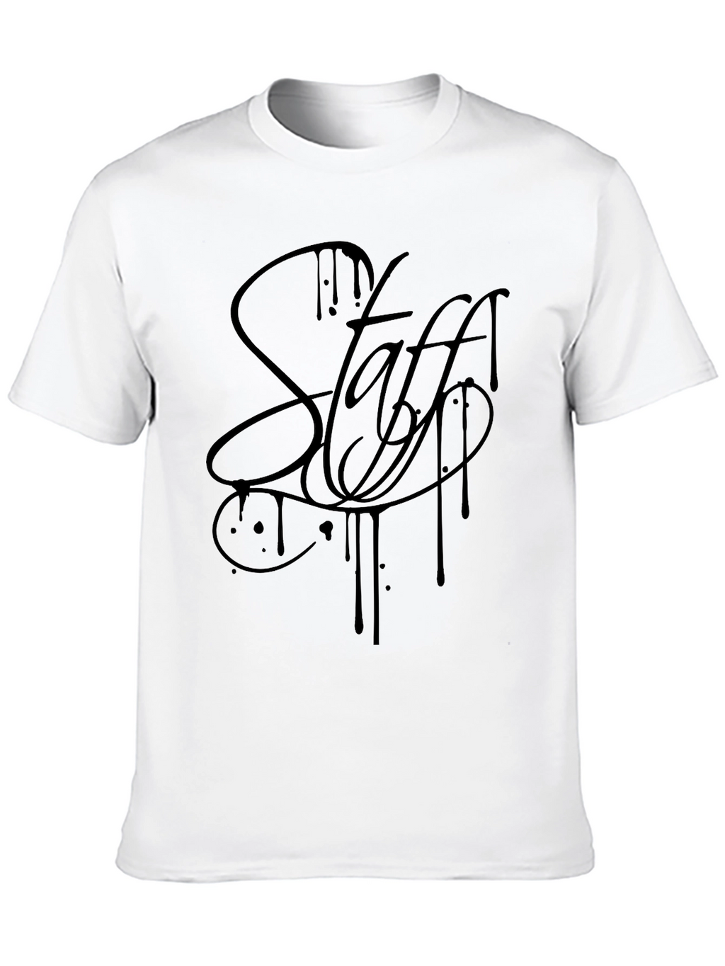 Black Staff Graphic Tee - Stylish Casual Wear
