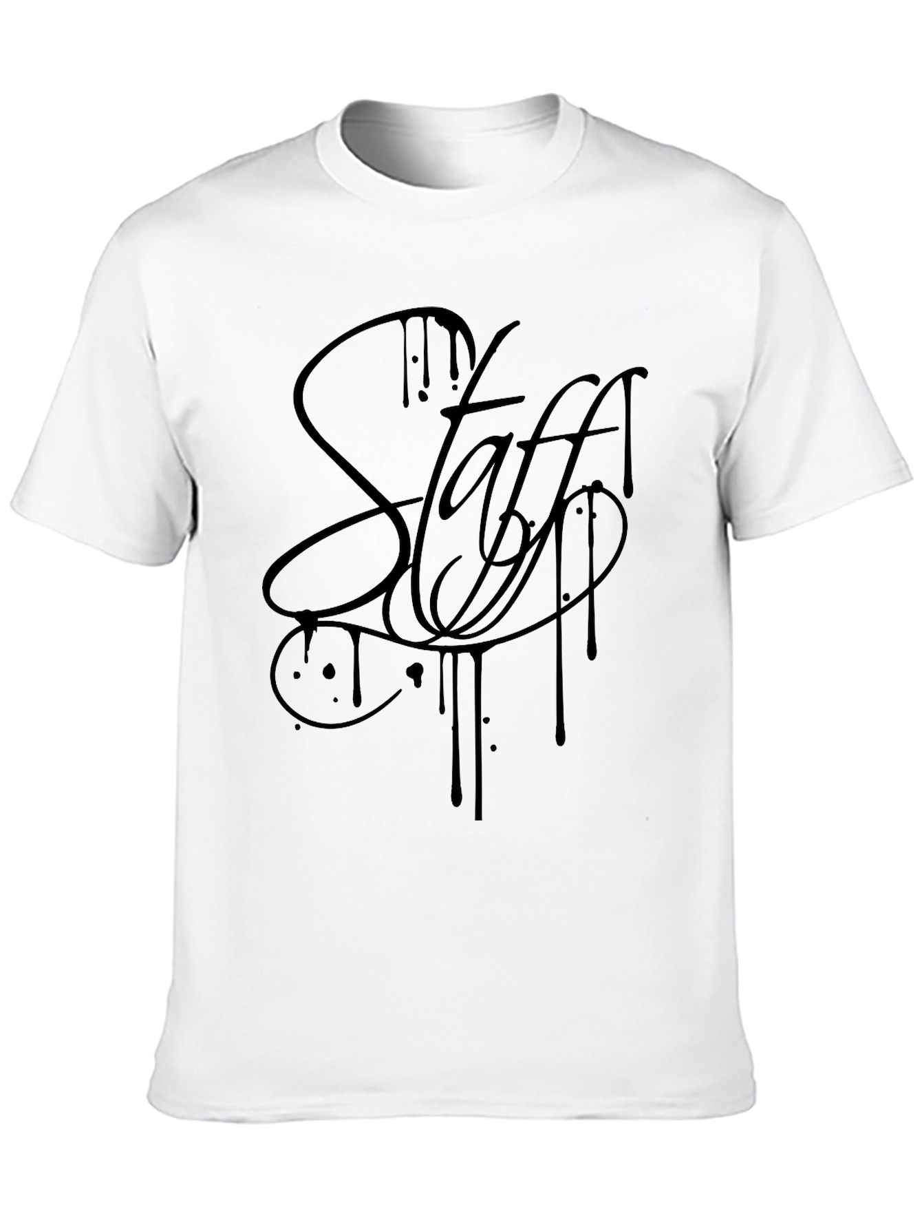 Black Staff Graphic Tee - Stylish Casual Wear