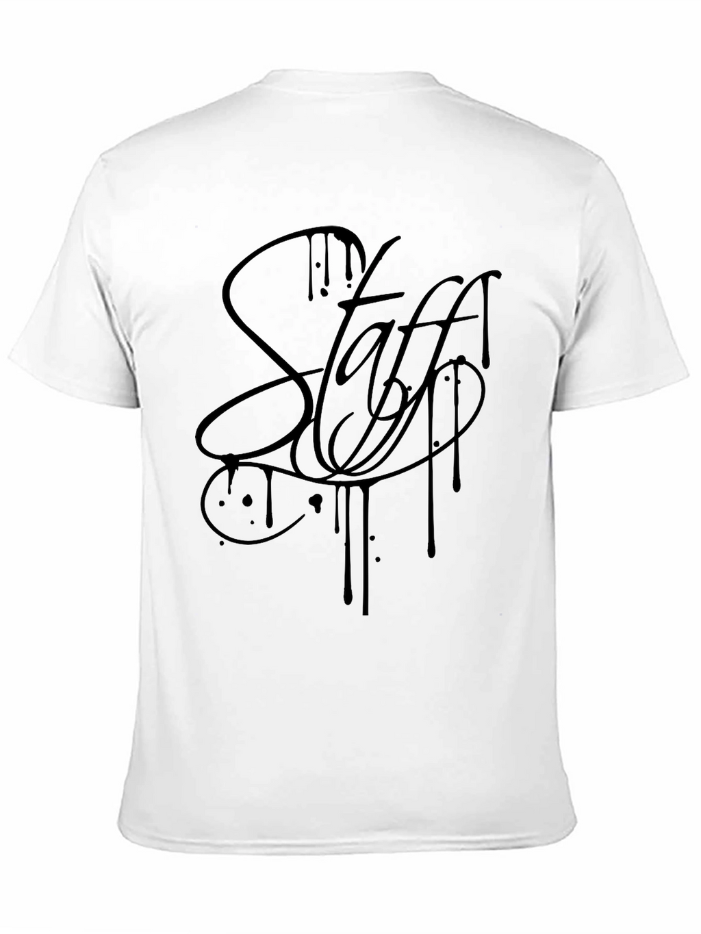 Black Staff Graphic Tee - Stylish Casual Wear