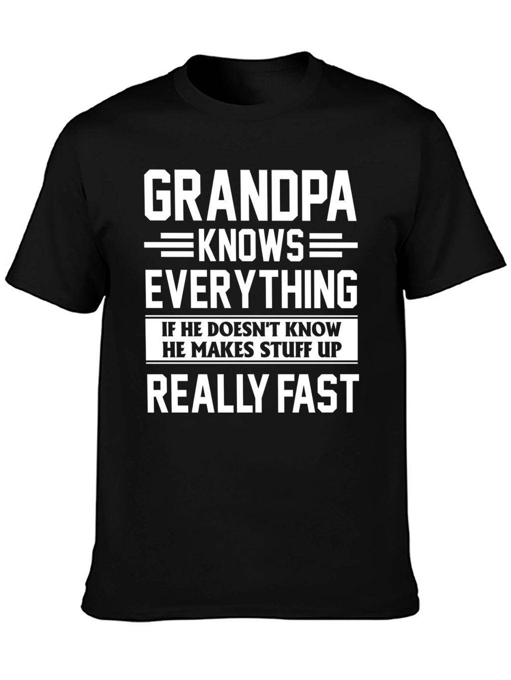 Grandpa Knows Everything Funny T-Shirt