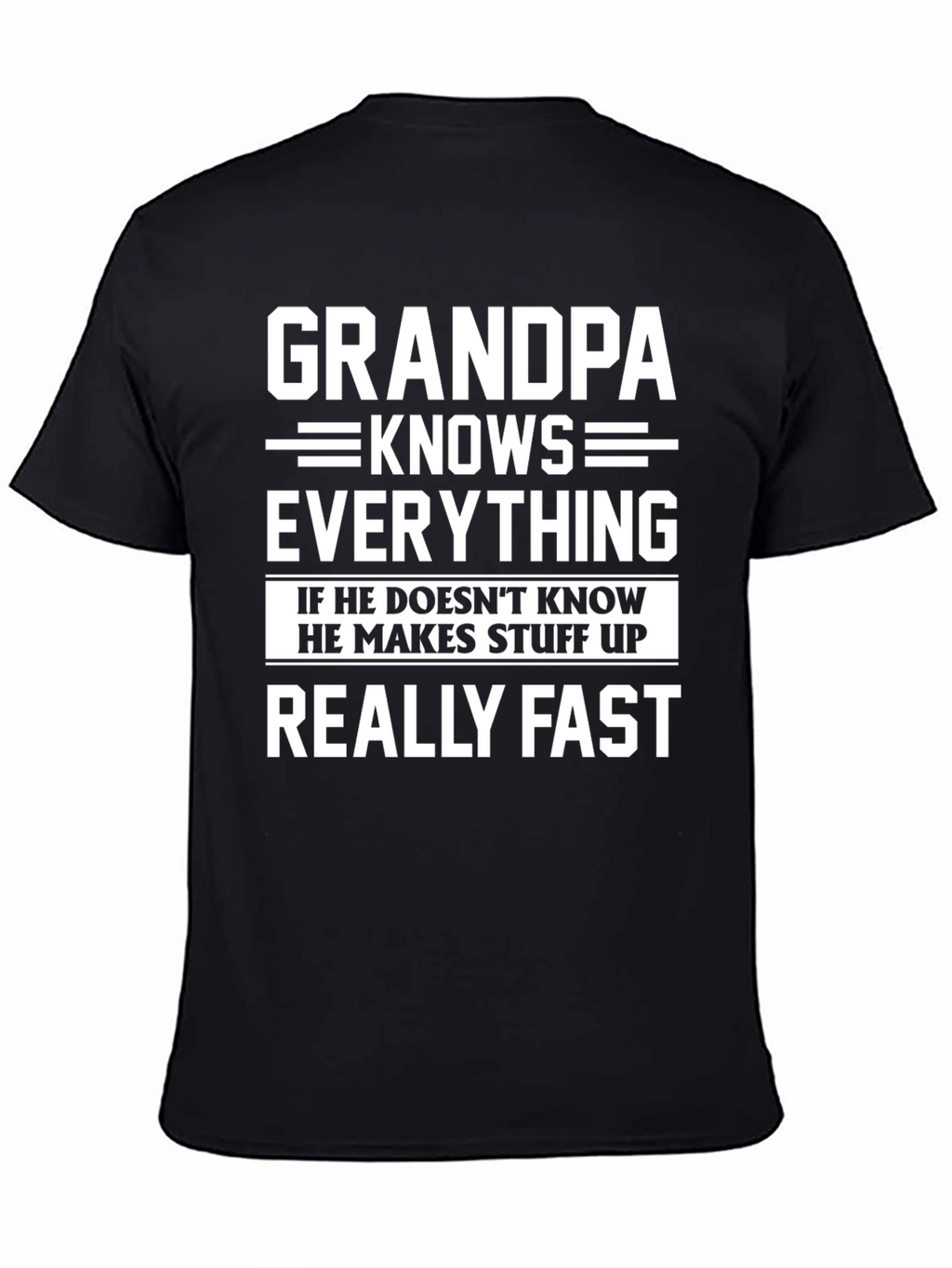 Grandpa Knows Everything Funny T-Shirt