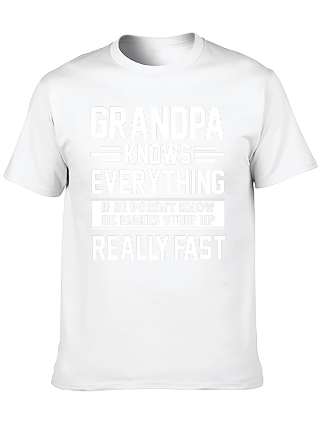 Grandpa Knows Everything Funny T-Shirt