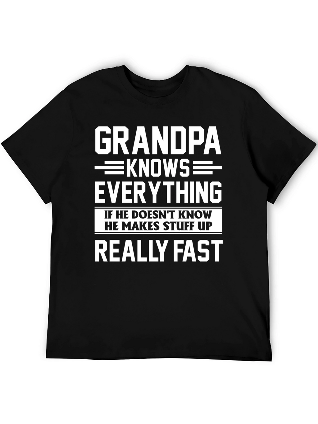 Grandpa Knows Everything Funny T-Shirt