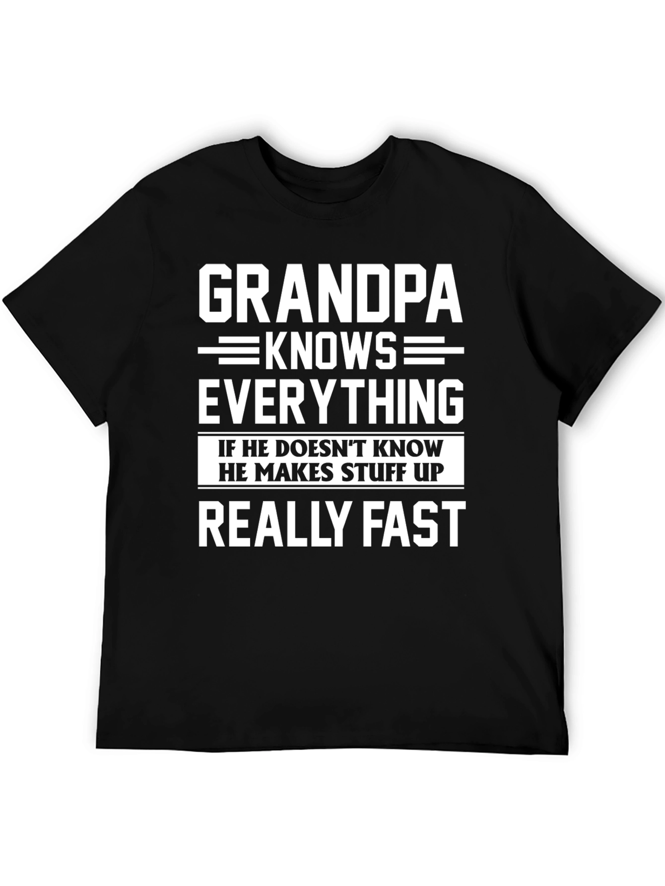 Grandpa Knows Everything Funny T-Shirt