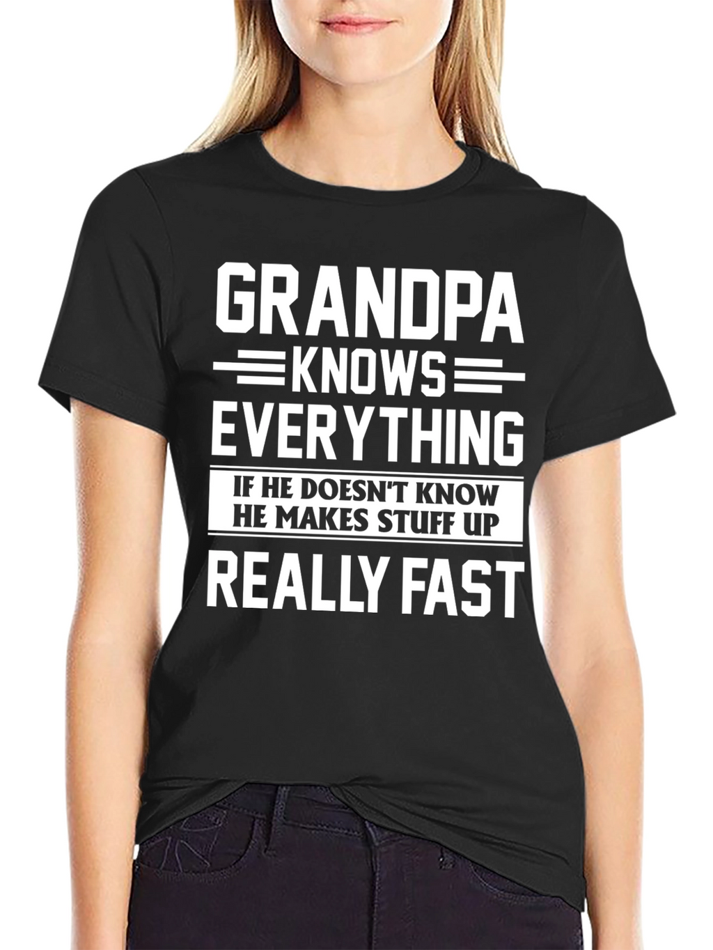 Grandpa Knows Everything Funny T-Shirt