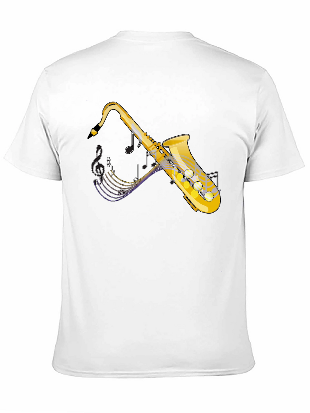 Saxophone Graphic Tee - Music Lovers T-Shirt