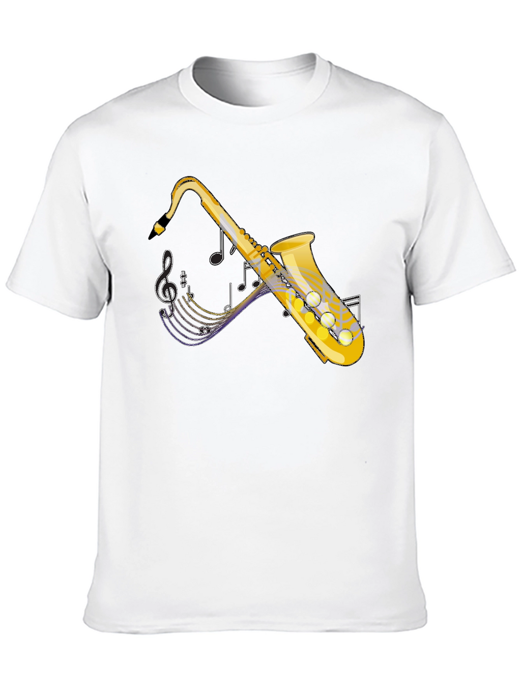 Saxophone Graphic Tee - Music Lovers T-Shirt