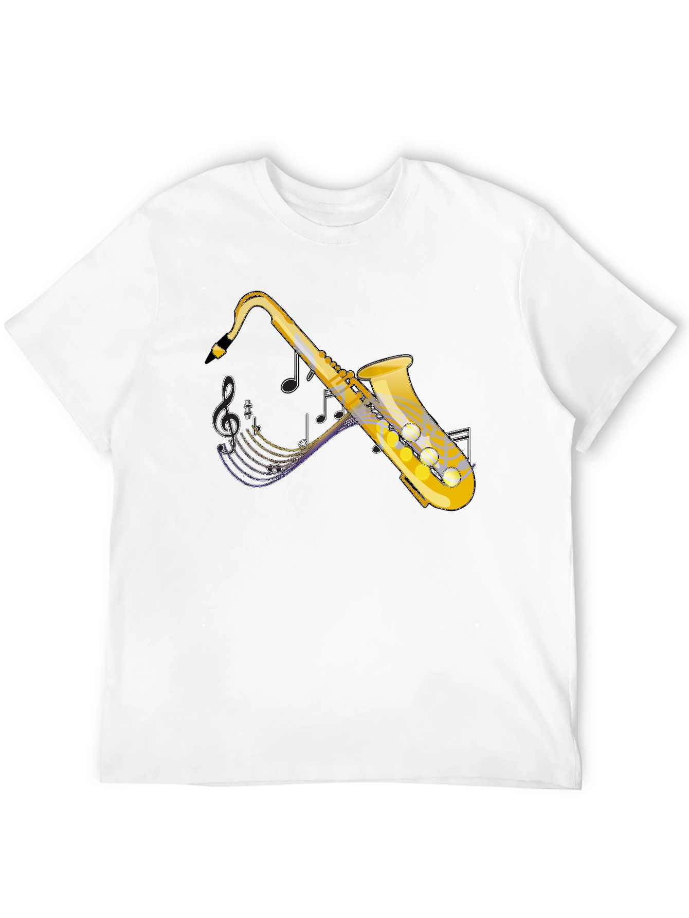 Saxophone Graphic Tee - Music Lovers T-Shirt
