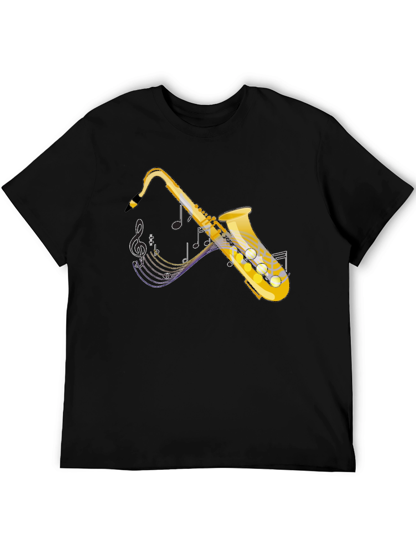 Saxophone Graphic Tee - Music Lovers T-Shirt