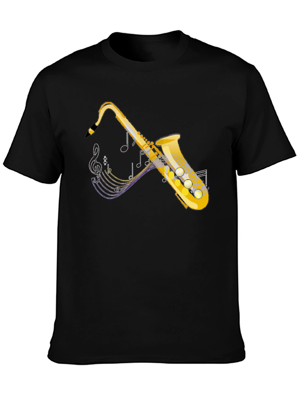 Saxophone Graphic Tee - Music Lovers T-Shirt