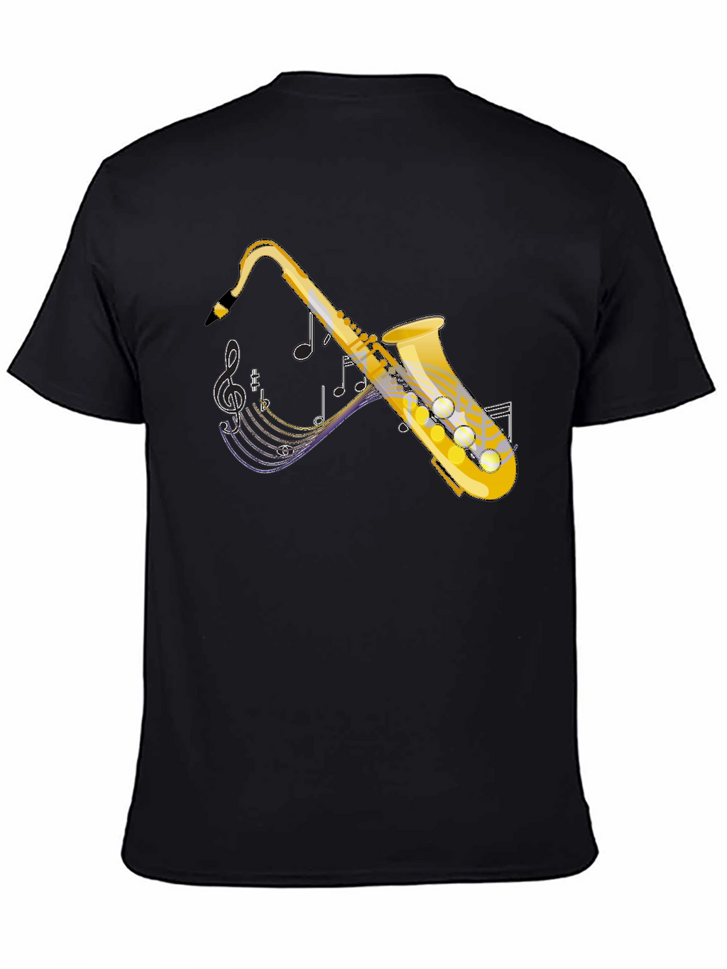 Saxophone Graphic Tee - Music Lovers T-Shirt