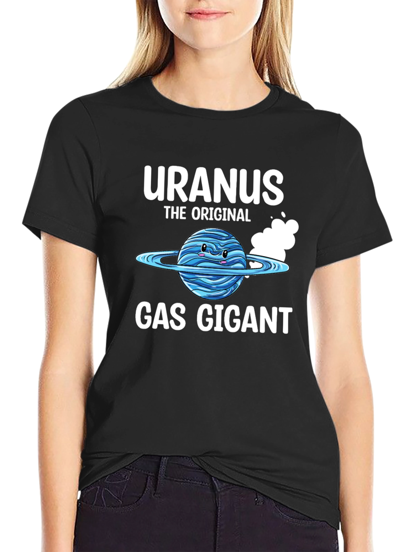 Uranus Gas Giant Graphic T-Shirt - Funny Space Tee