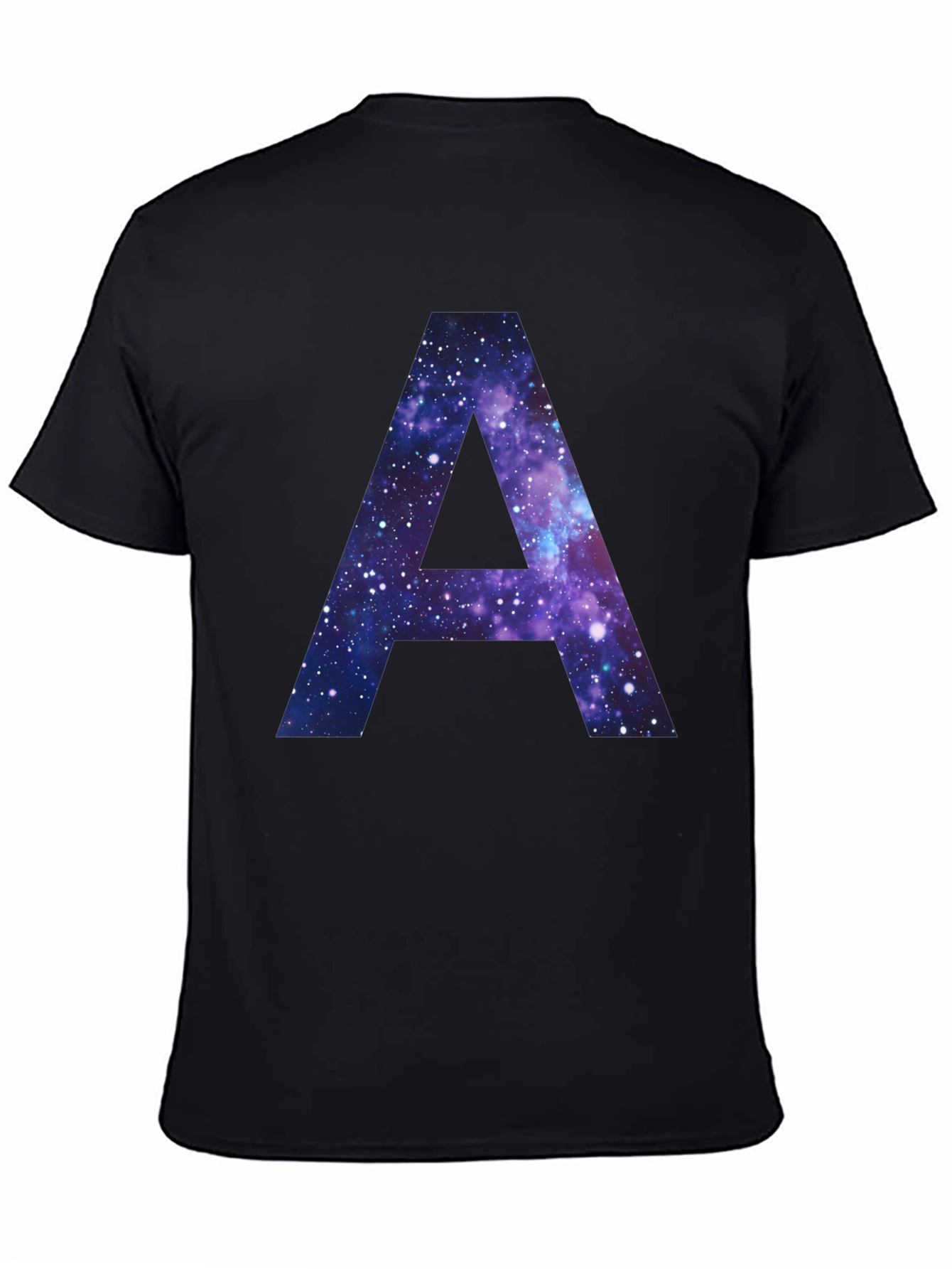 Galaxy Letter A T-Shirt - Cosmic Initial Tee