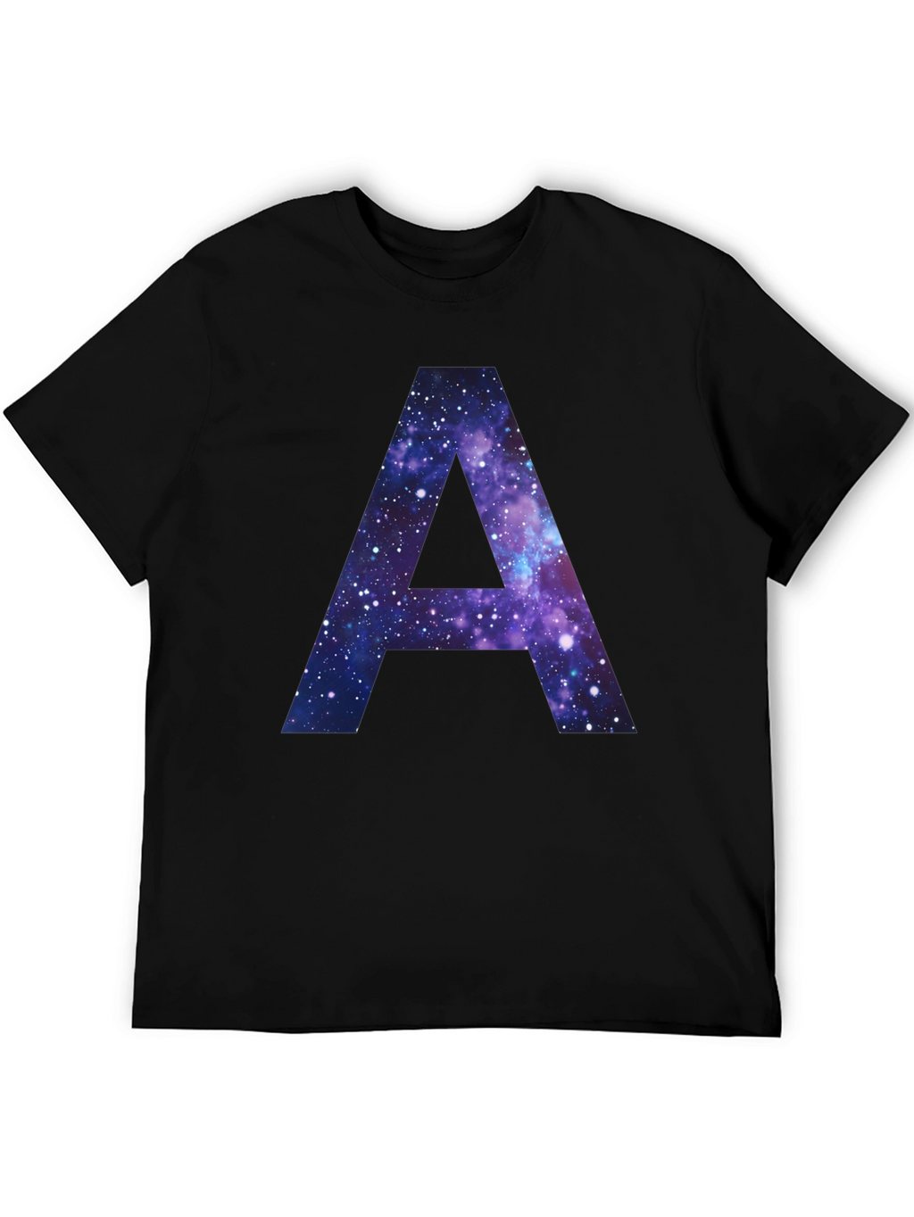 Galaxy Letter A T-Shirt - Cosmic Initial Tee