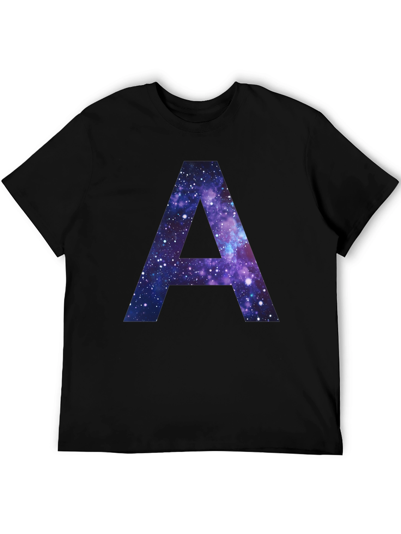Galaxy Letter A T-Shirt - Cosmic Initial Tee