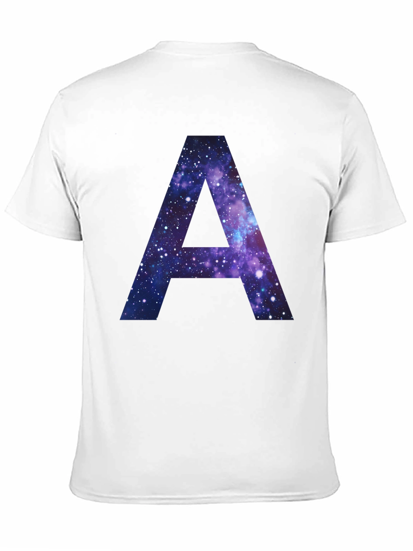 Galaxy Letter A T-Shirt - Cosmic Initial Tee