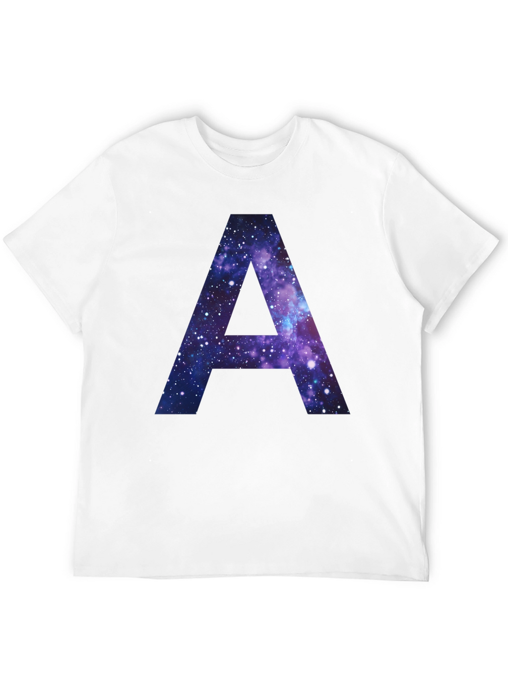 Galaxy Letter A T-Shirt - Cosmic Initial Tee