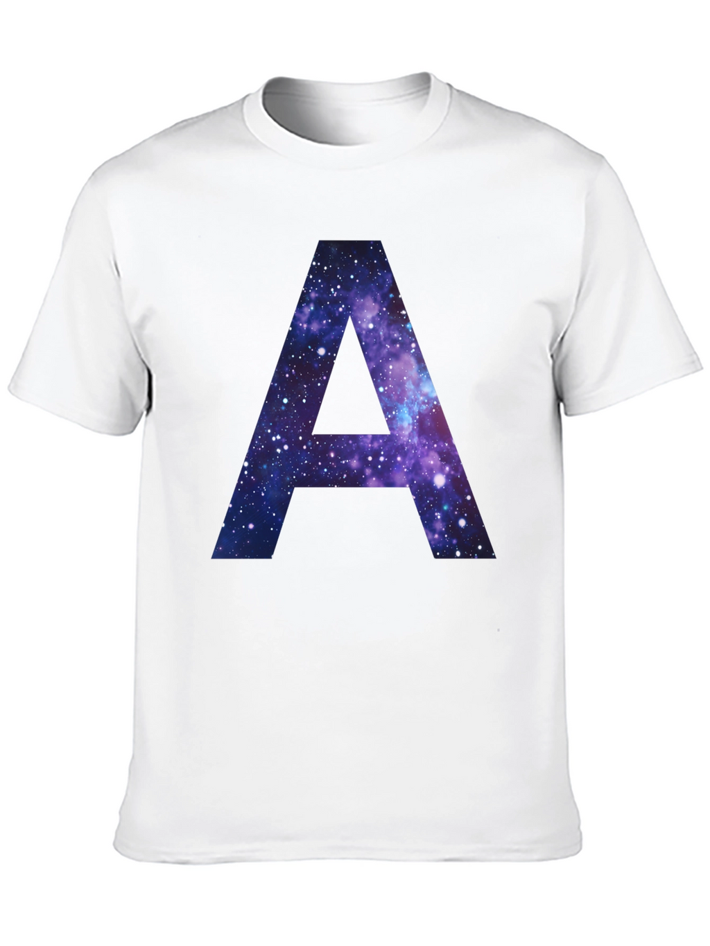 Galaxy Letter A T-Shirt - Cosmic Initial Tee