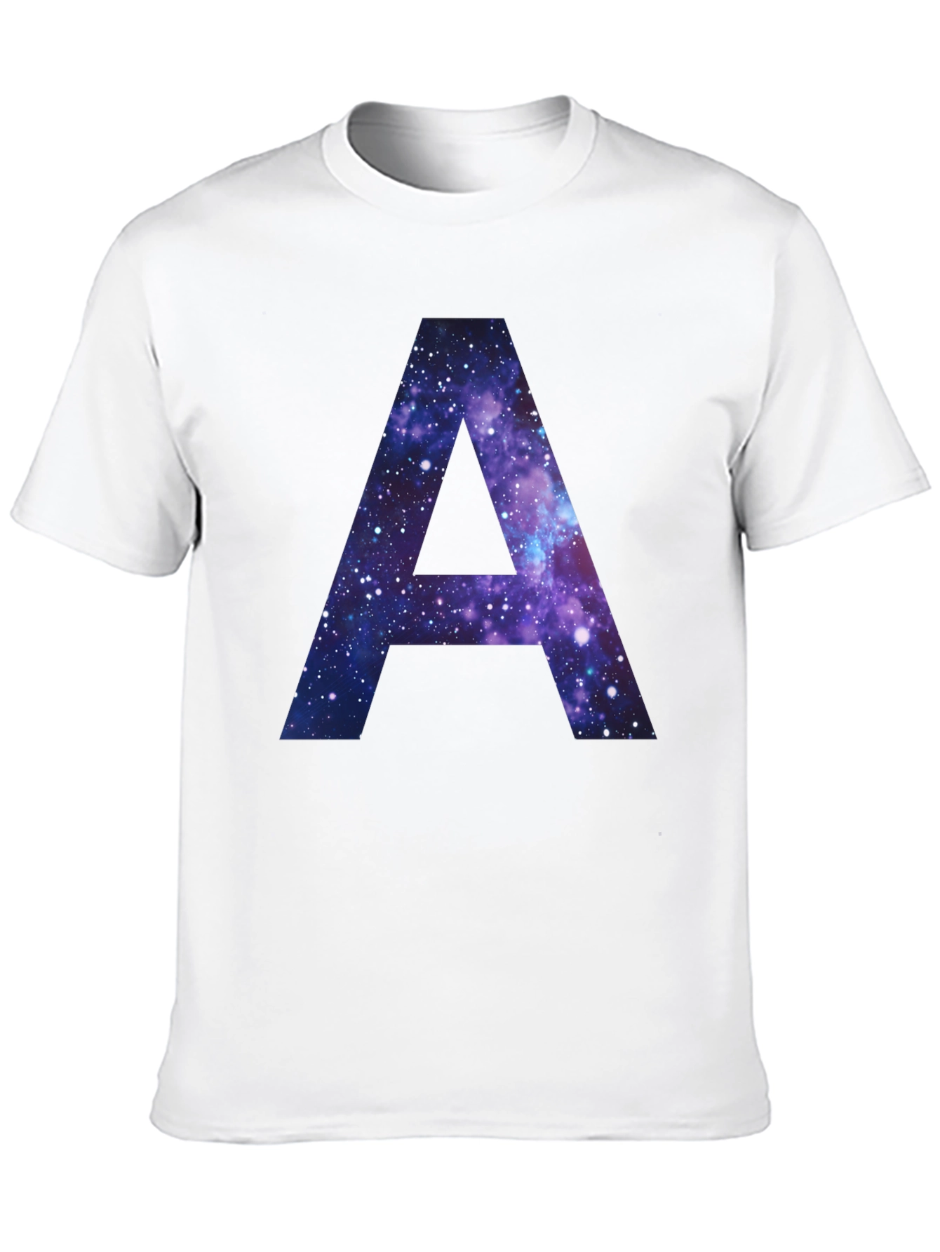Galaxy Letter A T-Shirt - Cosmic Initial Tee