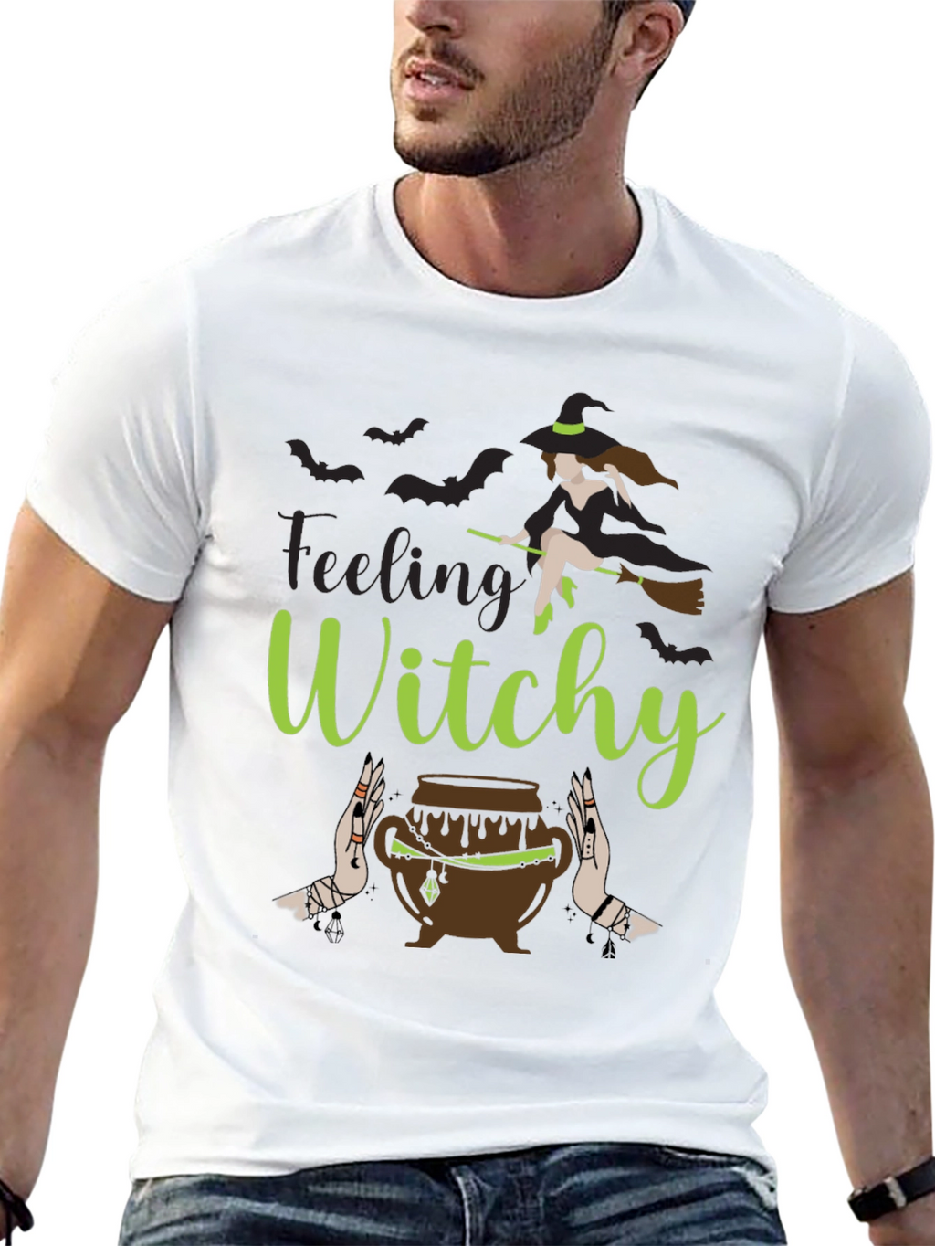 Feeling Witchy T-Shirt - Halloween Apparel