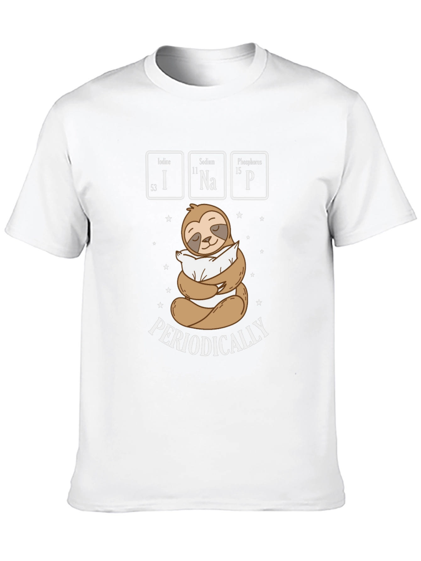 Periodically Napping Sloth T-Shirt - Science Tee