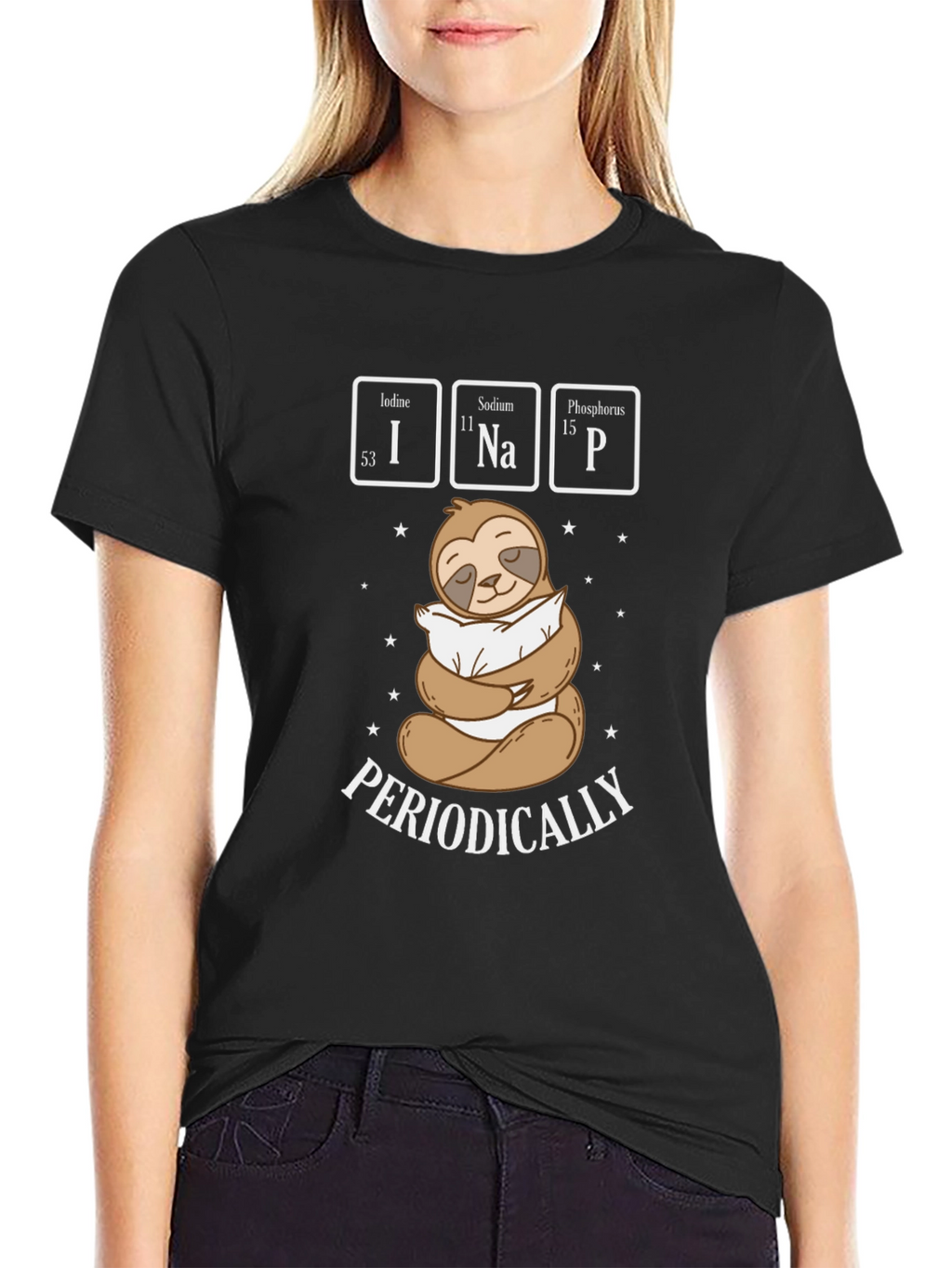 Periodically Napping Sloth T-Shirt - Science Tee