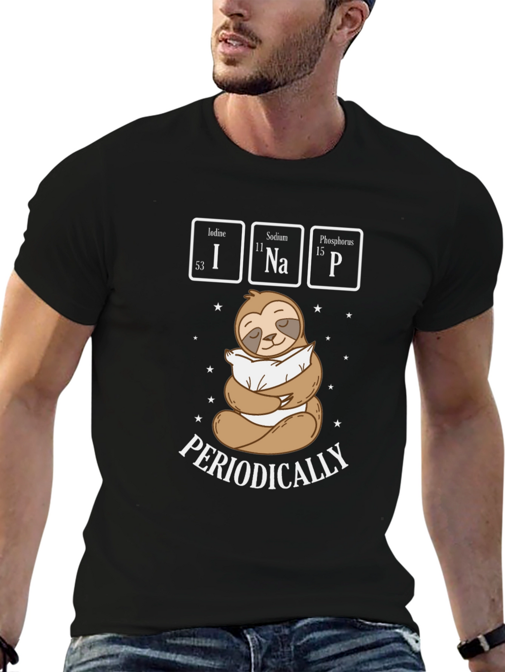 Periodically Napping Sloth T-Shirt - Science Tee