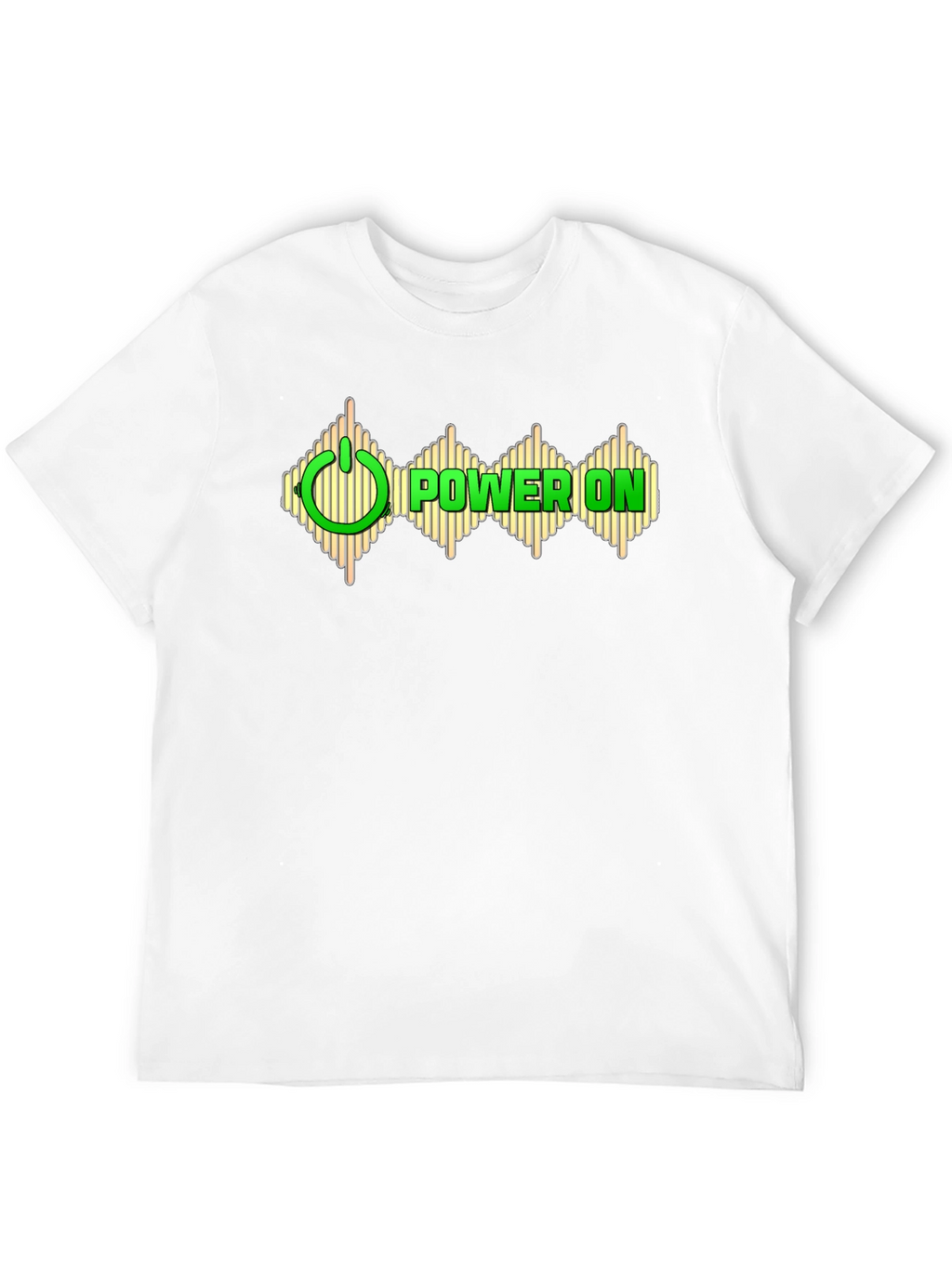 Power On Graphic Black T-Shirt