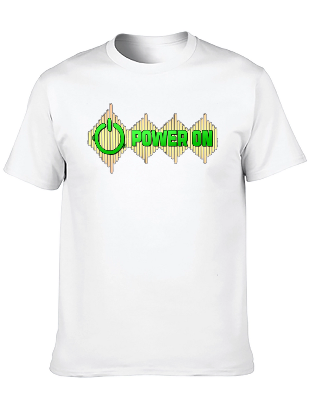 Power On Graphic Black T-Shirt